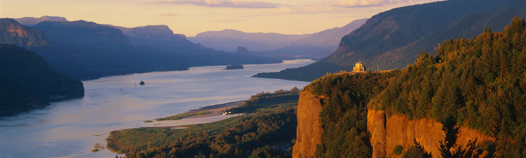 The Columbia River and Mount Hood in the Pacific Northwest